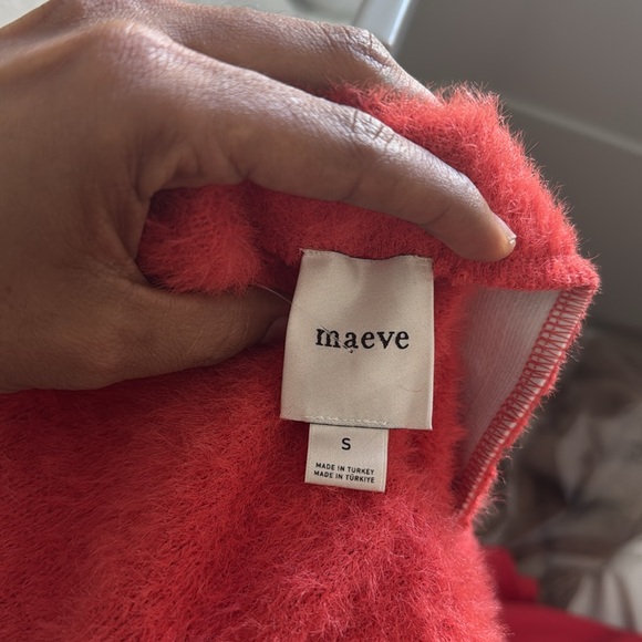 MAEVE knit column maxi skirt size small terracota color - fuzzy skirt - Picture 6 of 8